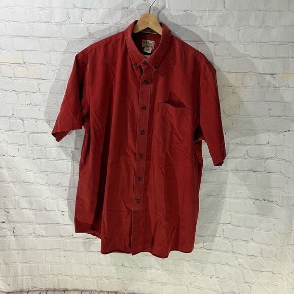 LL Bean Men’s Shirt Wrinkle Resistant Button Down - Picture 1 of 6